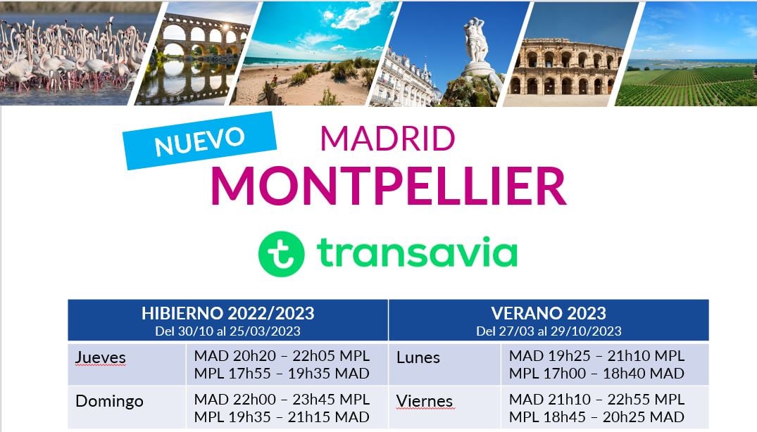 Transavia: Vuelos Madrid - Montpellier - Francia - Montpellier -Languedoc-Rosellón, Francia- Consejos